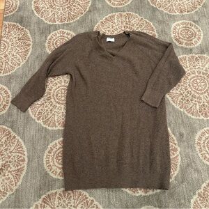 Old Navy Women's Sweater V-Neck Dress in Brown